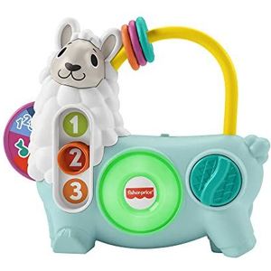 Fisher-Price Linkimals Educatief Speelgoed voor Baby en Peuter, met interactieve lichtjes en muziek, 123 Activiteit Lama, Nederlandse versie��​, HNM96