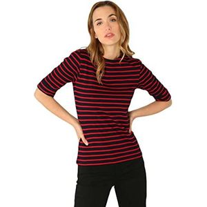 Armor Lux ""Cancale"" matrozenaar voor dames, Rich Navy/Braise, 3XL