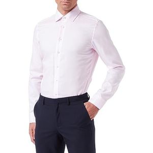 Seidensticker Heren slim fit shirt met lange mouwen, lichtroze, 42 EU, lichtroze, 42