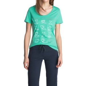 Esprit Sports Dames T-shirt Sport in grote maten, groen (Candy Green), XL