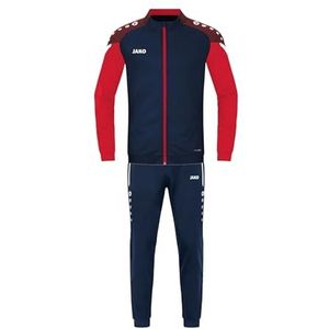 JAKO - Prestatietrainingspak - Marine/Rood - Uniseks-Volwassene - Polyester