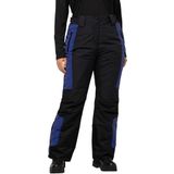 Ulla Popken - Functionele Broek - Donkerlila/Zwart - Licht Gevoerd - Color-Blocking