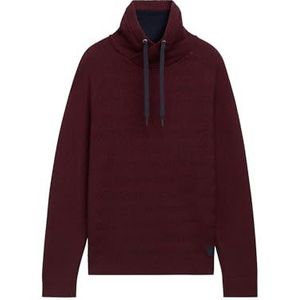 TOM TAILOR heren trui, 36165 - Bourgondië Rood Navy Multicolor, M
