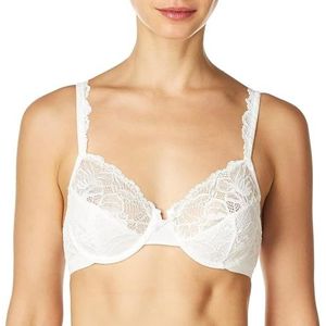 Bali Desire Lace beugelbeha zonder schuim, ondoorzichtig, Wit/Weelderige Tuin, 90C