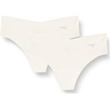 Sloggi - Dames Zero Microfibre 2.0 - String - Angora - Dubbelpak
