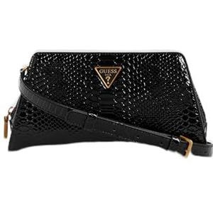 GUESS Dames Annita Crossbody Top Rits One Size, Zwart, One Size