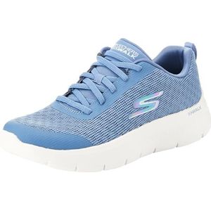 Skechers GO Walk Flex Viva voor dames, Blauwe Textiel Trim, 35.5 EU