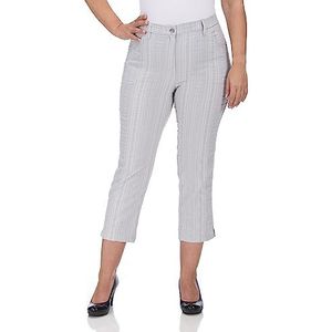 Capri Broek - Zilverkleur - Strijkvrij - Normale Pasvorm