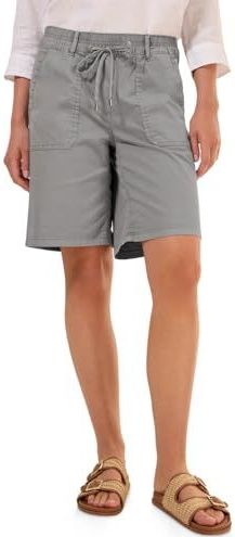 Cecil Dames Twill shorts in een verwassen look in Grijs, Gr: S