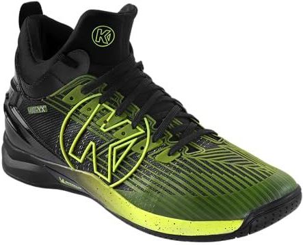 Kempa - Attack Mid - Handbalschoenen - Zwart/Fluo Geel - MATRYX 2.0