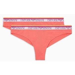 EMPORIO ARMANI Slips voor dames, Neon Roze/Neon Pin, S