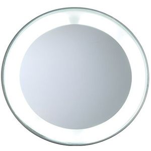 TWEEZERMAN Make-up spiegel LED 15-voudige vergrotingsspiegel met zuignappen voor bevestiging