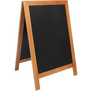 Securit Duplo hardhout, 55 x 85 cm, in gelakte teak.