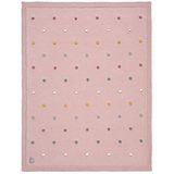 Lässig Gebreide deken Biologisch Katoen Dusky Pink, 425 g, Baby, 1542005799