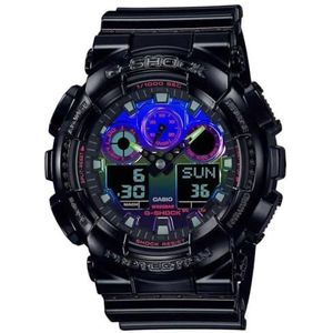 Casio G-Shock Virtual Rainbow Series zwart herenhorloge GA-100RGB-1AER