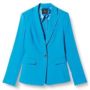 Pinko Evenwichtige linnen jas stretch elegant werkvest voor dames, F71_Blue Director, 48
