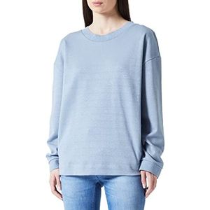 Geox Dames W Sweater, Dusty Blue Silver LU, Regular, Dusty Blue Silver Lu, XS