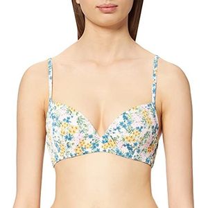 women'secret Inside Wire Pad Top Badpak voor dames, Witte print, 95C