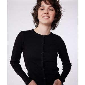 Petit Bateau Cardigan voor dames, Zwart, XS