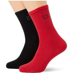 HUGO Regular Socks voor dames, medium rood., 35-38