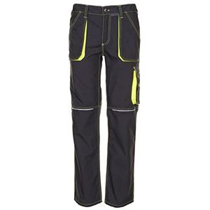 Planam Basalt heren neon broek antraciet geel model 6220 maat 42