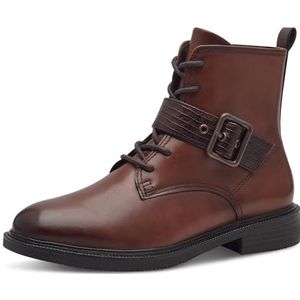 Marco Tozzi Dames Bootie Laced 2-25101-43 modelaarzen, cognac comb, 36 EU, Cognac Kam, 36 EU
