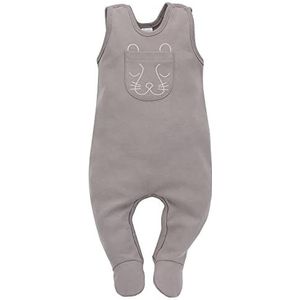 Pinokio Baby Sleepsuit Slow Life, 100% katoen met tijgerzak, unisex maat 50-68 (50), Bejge, 50 cm