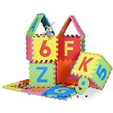 Kleurrijke speelmat puzzel (86-delig) met letters en cijfers