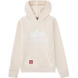 Sweater - Geribd - Sweatstof - Capuchon - Logoprint - Normale Pasvorm