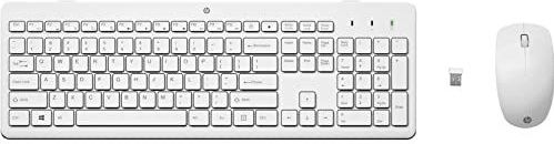 HP 230 Wireless Mouse and Keyboard Combo White toetsenbord Inclusief muis RF Draadloos Wit