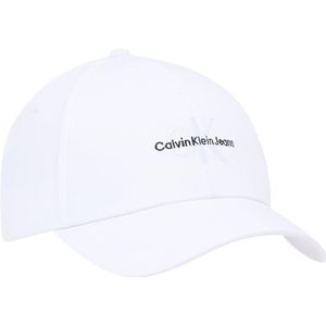 Calvin Klein Jeans Embro Cap Cap Cap met mono-logo, helder wit, OS, Helder Wit, Eén Maat