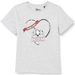 Disney 101 Dalmatiërs - Pawsome Mom BODALMATS001 T-shirt voor kinderen, grijs melange, maat 12 jaar, Grijs Melange, 12 Jaar
