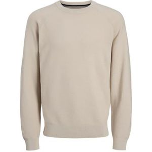 Jack & Jones Jcoarvid Knit Crew Neck, maanbeam, S