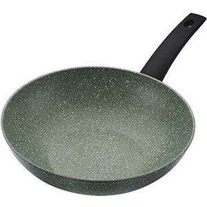 Prestige Eco Wok Non Stick 28cm - Inductiewok met plantaardige antiaanbaklaag, PFOA-vrij, vaatwasmachinebestendig kookgerei gemaakt in Italië van gerecyclede en recyclebare materialen, groen