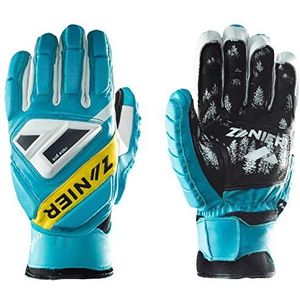 Zanier Unisex Jeugd 12228-4550-5 handschoenen, turquoise, geel, 5