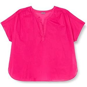 Samoon Dames 260031-21053 blouse, magenta, 48, magenta, 48