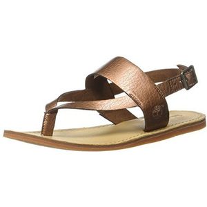 Timberland Carolista enkelriempjessandalen voor dames, Braun Md Brown Metallic, 38 EU