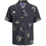JACK & JONES Overhemd  crème / antraciet