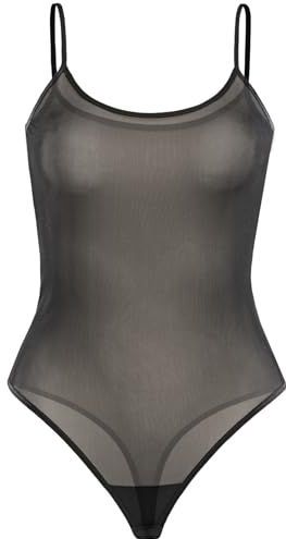 Teyli - Elegante Bodysuit - Zwart - Mesh Top - Body voor Dames