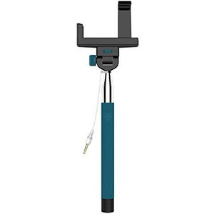 S + MART selfiemaker selfiestick met kabelactivering voor Samsung Galaxy blauw