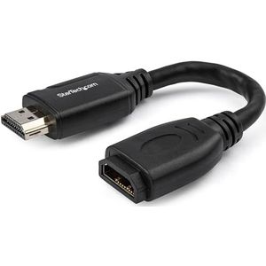 6IN HDMI 2.0 PORT SAVER CABLE - GRIPPING CONNECTOR - 4K 60HZ