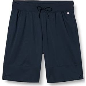 Champion Legacy Neon Spray Soft Mesh bermuda shorts, marineblauw, L voor heren