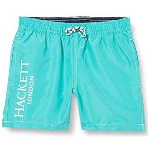Hackett London Branded Solid Shorts voor jongens, blauw (Bright Aqua), 3 Jaren