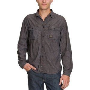 Tommy Jeans Heren shirt met lange mouwen, grijs (Yukon Dirt), 46