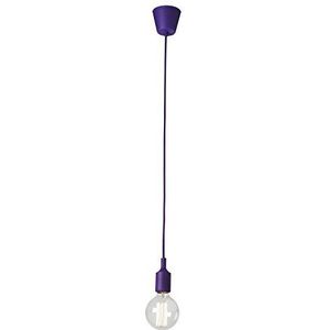 Sûlion Mooble pendel siliconen E27, 60 W, violet, 4,5 x 4,5 x 120
