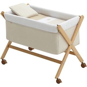 Cambrass - Babybed X van hout Une Vichy10 beige/naturel 55 x 87 x 74 cm