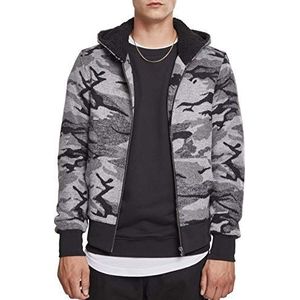 Urban Classics Camo Zip Jacket Herenjas, meerkleurig (Darkcamo 00707), XL