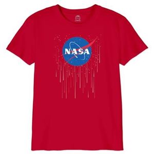 Nasa T-shirt voor jongens, Rood, 8 Jaren