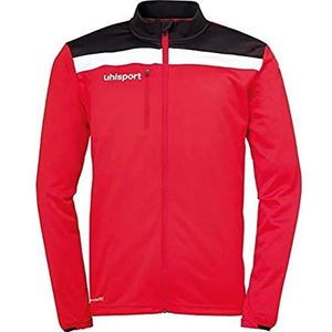 uhlsport Offense 23 Poly Jacket voor heren, rood/zwart/wit, 116