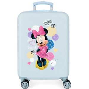 Disney Love Minnie cabinekoffer roze, blauw, 37x55x20 cms, Koffer (37x55x20)